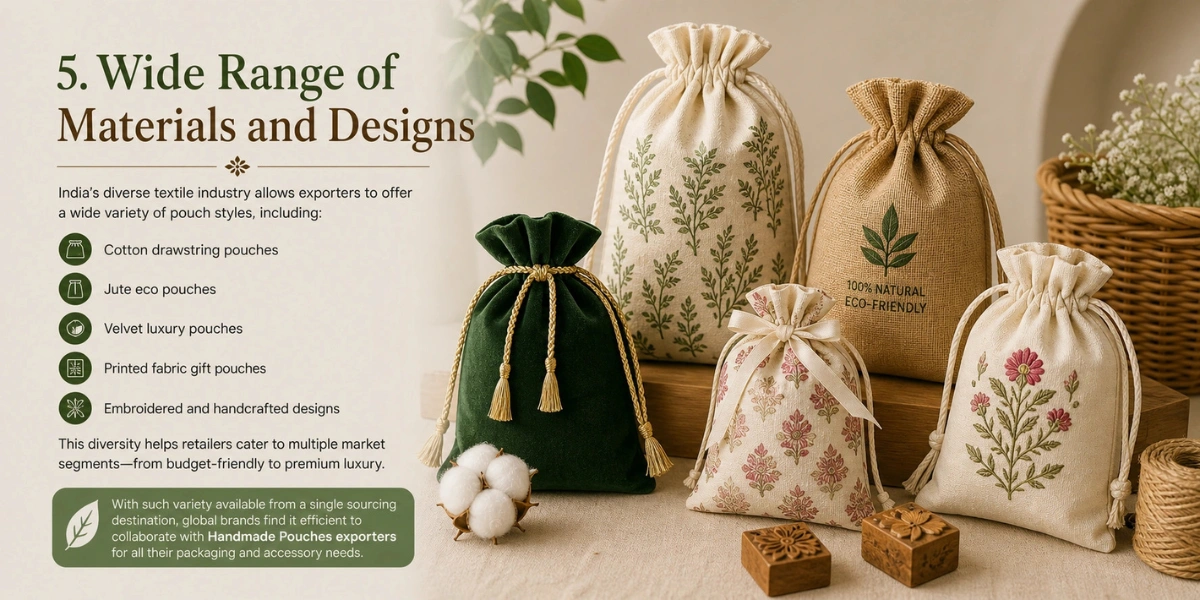 Handmade Pouches exporters, Textile Exporters from India, Clothing Manufacturer, Exporters of Clothing to Germany, Silk Appeal